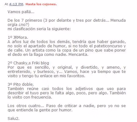 Cosas que dijeron de este blog 5