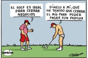 Un extraño fenómeno empuja a todos los cuidadanos andaluces a jugar compulsivamente al golf por las calles