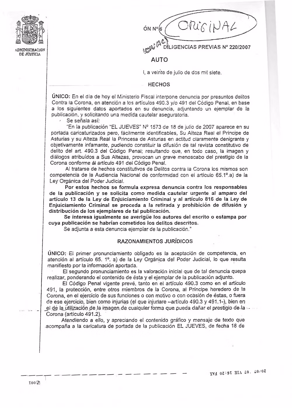 Hace 14 años, secuestro de El Jueves y condena a dos dibujantes por un chiste sobre Felipe y Letizia 1