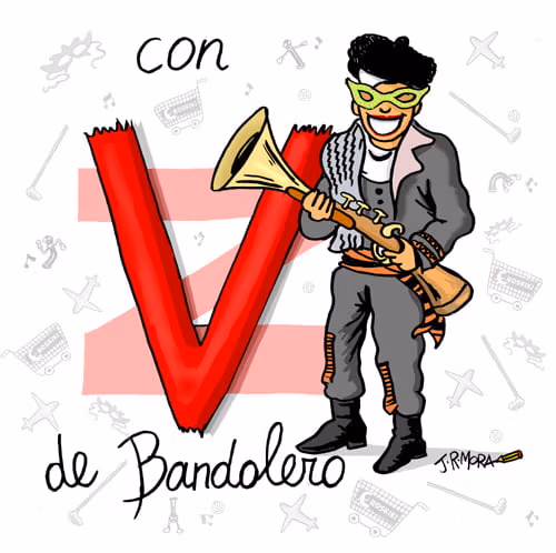 con v de bandolero