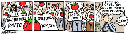 manifestación tomate