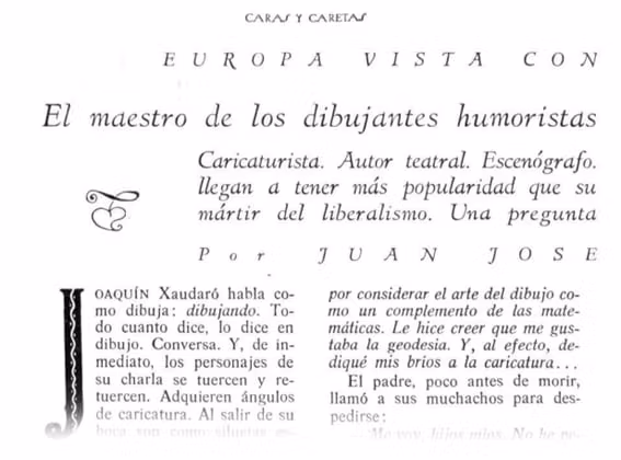 Recordando a Joaquín Xaudaró