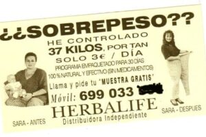 Ofertas narcóticas y papelinas de spam en las calles