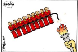 A cartoon in Stern