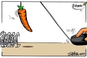 Enseñando la zanahoria