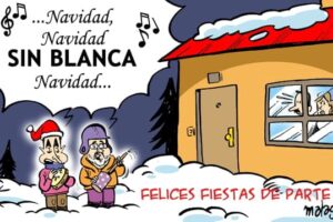 Primeras felicitaciones de Navidad sin blanca