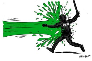 Irán, verde contra negro