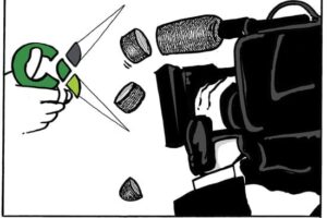 Trabajadores de la Televisión Canaria en huelga