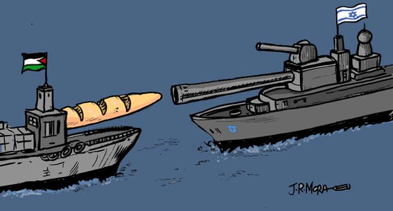 Flota humanitaria desafía el bloqueo de Israel