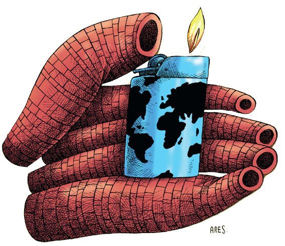 Salón internacional de caricatura en México, calentamiento global