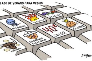 Teclado de verano para medios