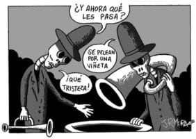 Caricaturas y antorchas