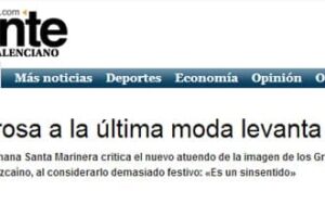 Una virgen levanta ampollas