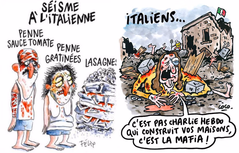 Amatrice vs Charlie Hebdo