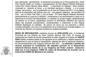 Nueva condena a El Agitador, 15.000 euros de multa y eliminación definitiva de artículo