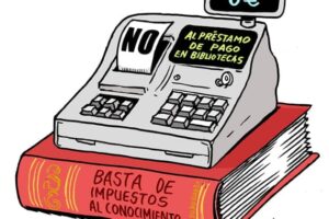 No al préstamo de pago en bibliotecas