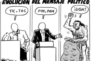 Evolución del mensaje político