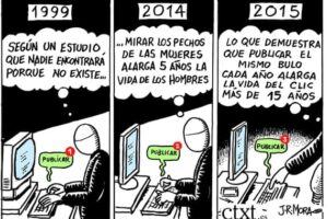 "Mirar diez minutos a los pechos de una mujer puede alargar la vida de los hombres cinco años"