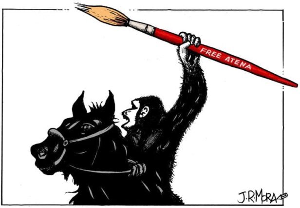 Irán, 12 años y 9 meses de cárcel para Atena Farghadani por una ilustración satírica