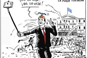 Pablo Casado en la Plaza Syntagma