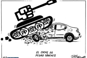 El coche de Pedro Sánchez
