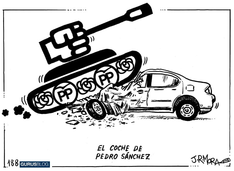El coche de Pedro Sánchez