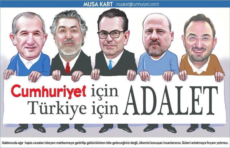 Empieza el juicio contra el dibujante turco Musa Kart