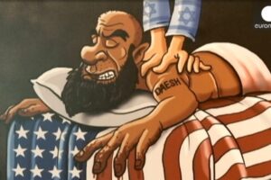 Exposición de viñetas sobre el autodenominado Estado Islámico en Irán