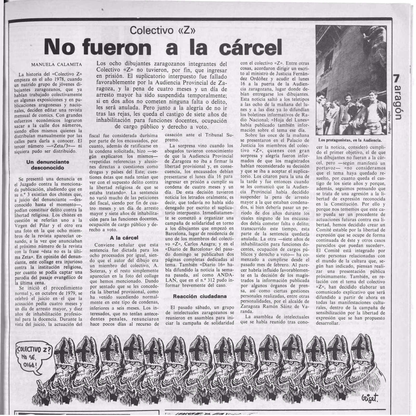 Ocho dibujantes a las puertas de la cárcel 14