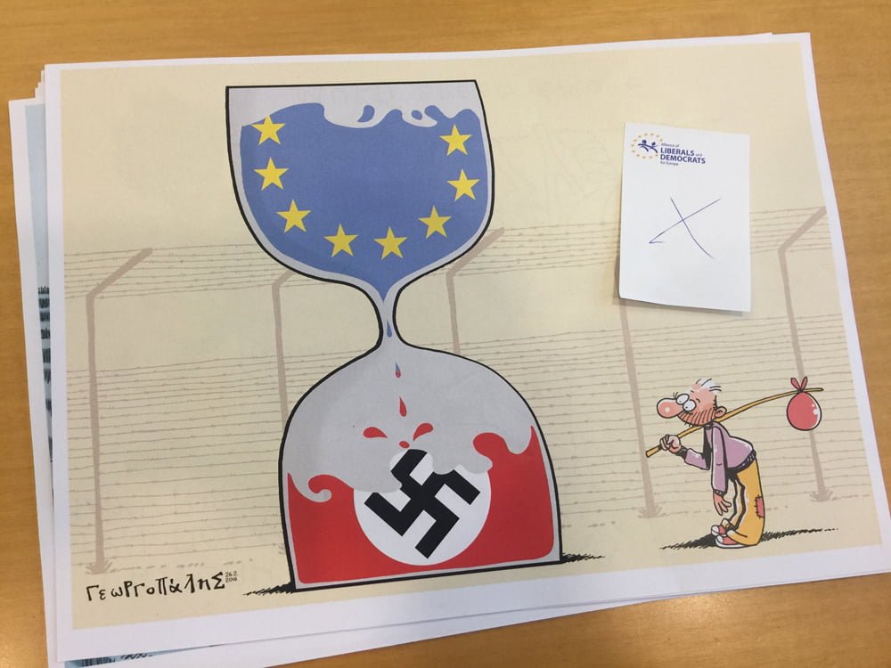 El Parlamento Europeo censura una exposición de viñetas políticas