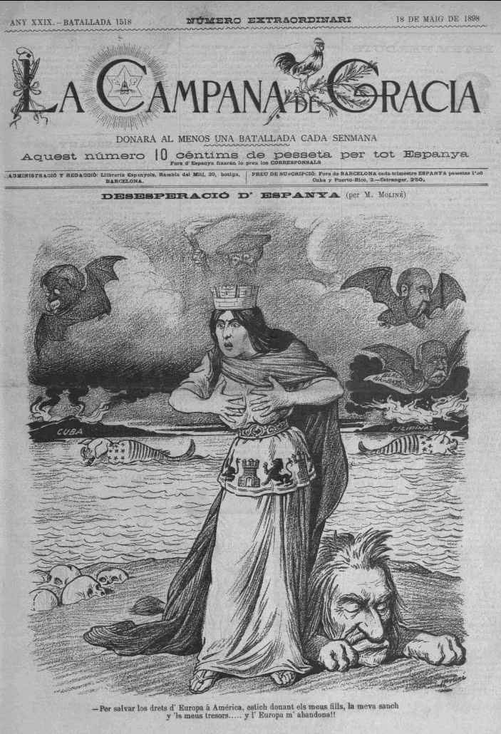 La guerra hispano-estadounidense en viñetas