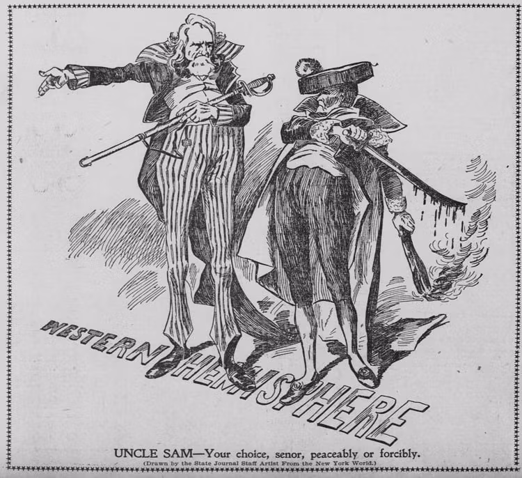 La guerra hispano-estadounidense en viñetas