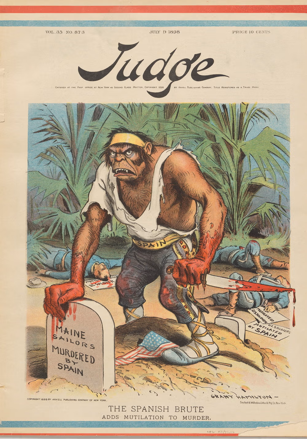 La guerra hispano-estadounidense en viñetas