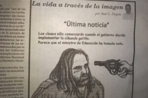 Varias organizaciones denuncian mensajes de odio e incitación a la violencia contra un líder sindical por una viñeta