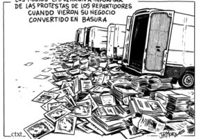 Huelga de repartidores de prensa