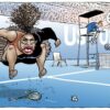 El dibujante australiano Mark Night es tachado de racista por una viñeta sobre Serena Williams