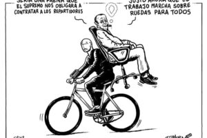 El trabajo va sobre ruedas