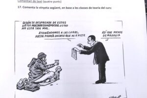 Una viñeta en un examen