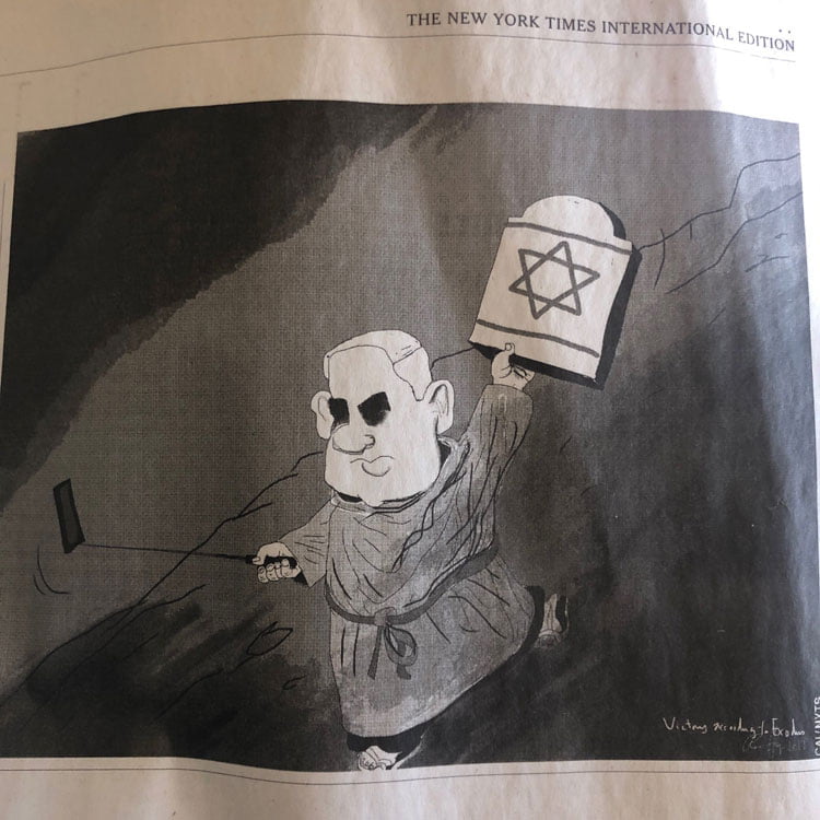 The New York Times apologises, withdraws cartoon about Trump and Netanyahu