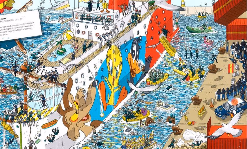 Toni Galmés, primer ilustrador imputado por unos dibujos de 2020