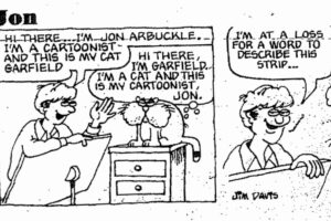 The first Jim Davis strips are discovered
