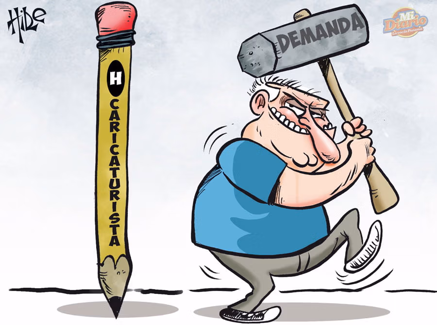 El expresidente de Panamá, Ricardo Martinelli, demanda al viñetista Hilde Sucre