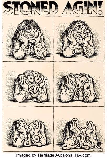 Stoned Agin! de Crumb a subasta Stoned Agin! de Crumb a subasta