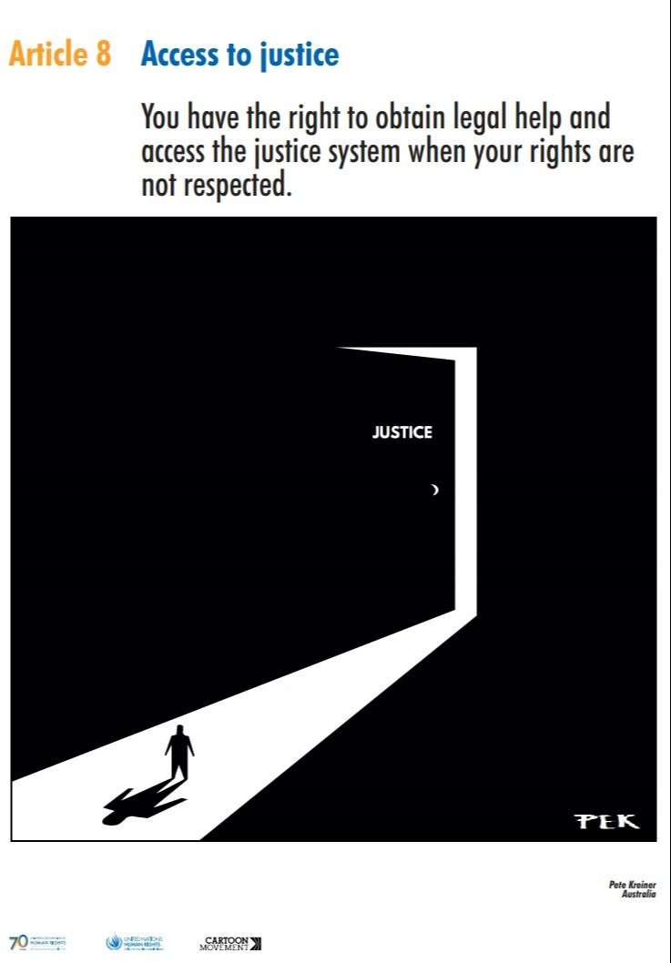 Police union calls for removal of cartoon from human rights exhibition