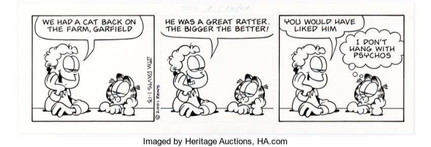 More than 11,000 Garfield strips up for auction
