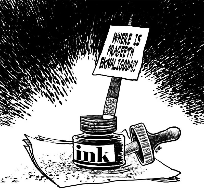 Début du procès pour la disparition forcée du caricaturiste Prageeth Eknaligoda