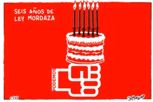 Sexto año de ley mordaza
