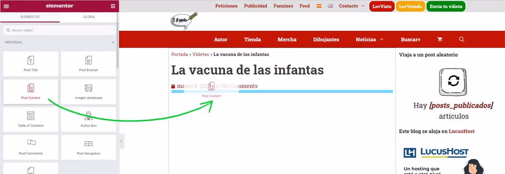 Cómo crear una plantilla para todos los post de WordPress con Elementor PRO 9