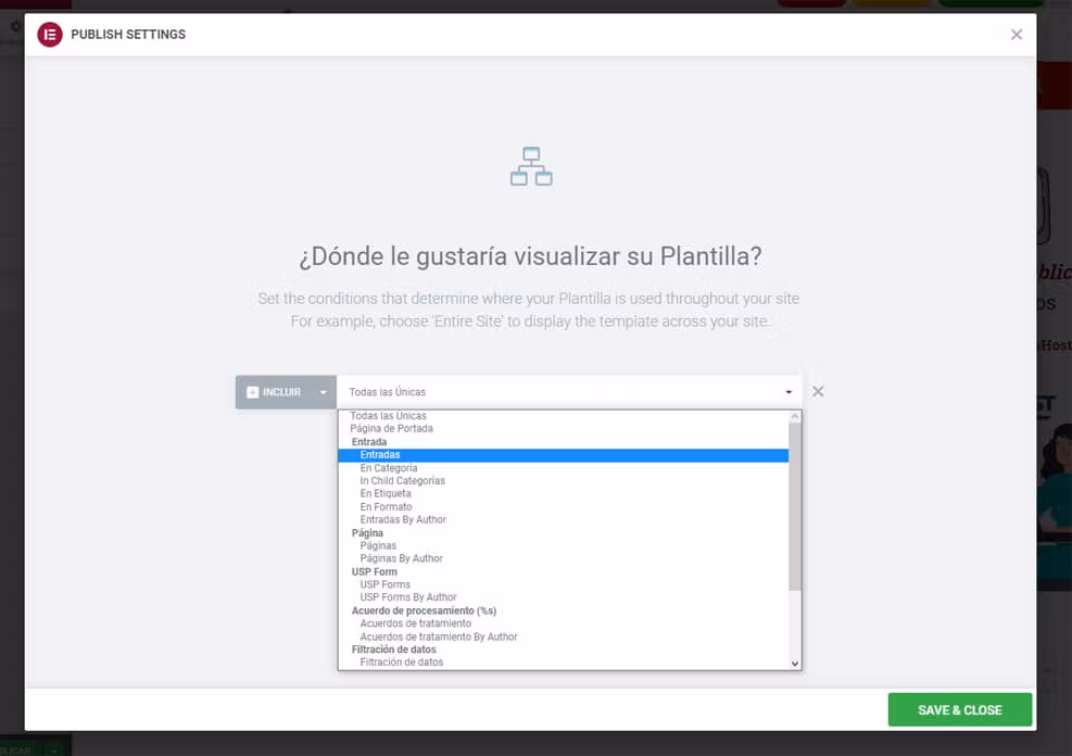 Cómo crear una plantilla para todos los post de WordPress con Elementor PRO 12