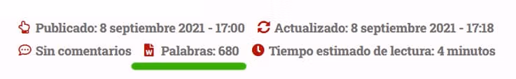 Contador de palabras sin plugin para WordPress